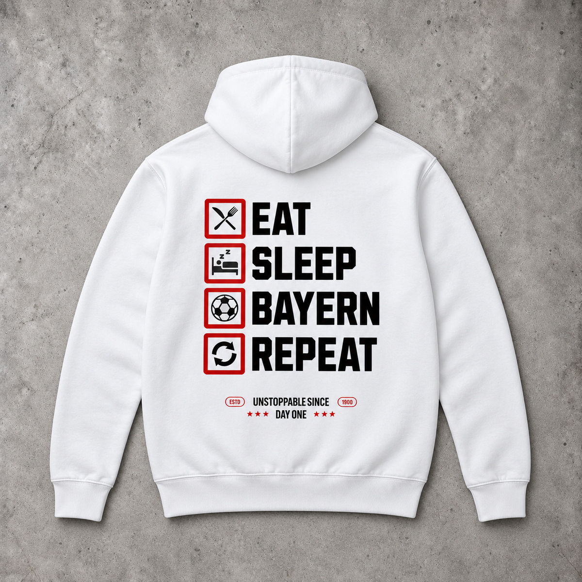Eat, Sleep, Bayern, Repeat - Regular Zipper Hoodie