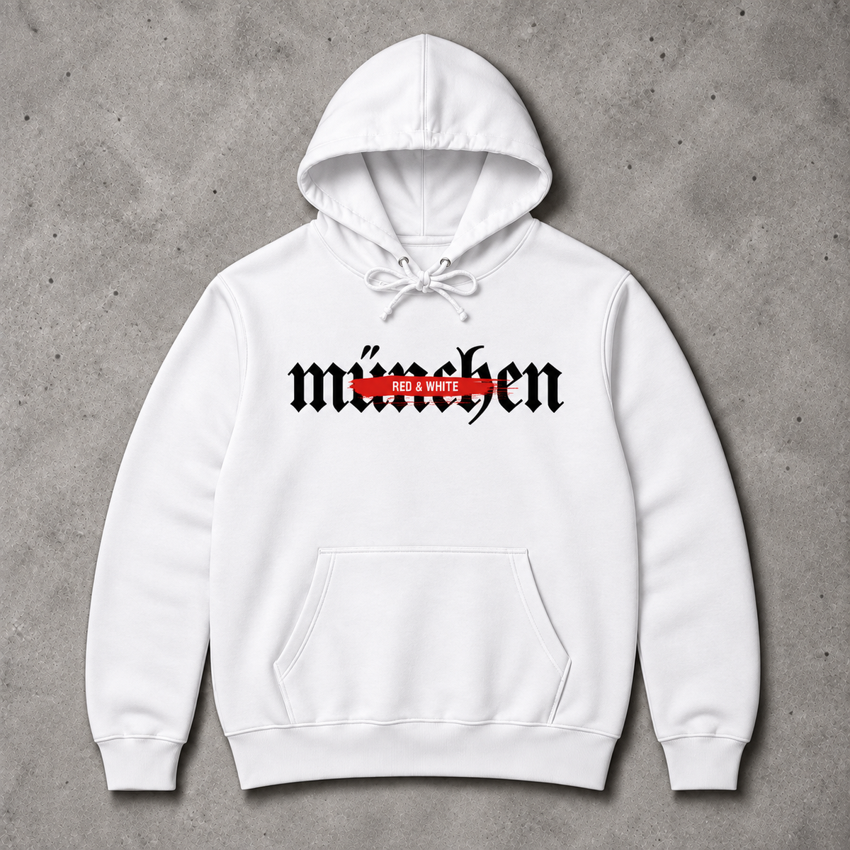 Red & White - Regular Hoodie