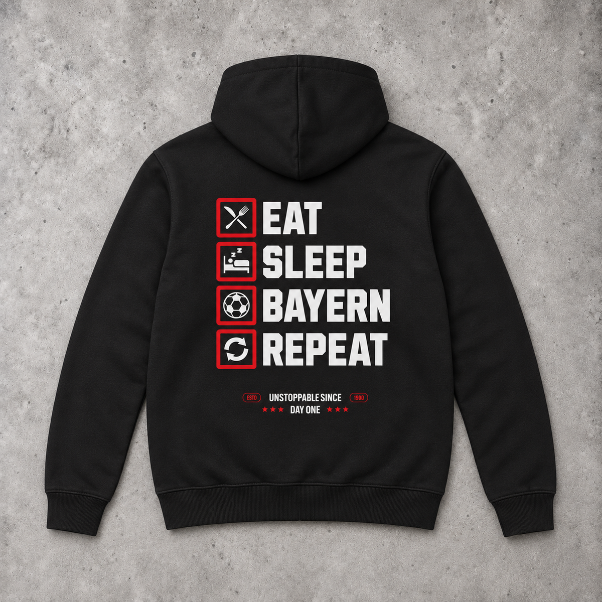 Eat, Sleep, Bayern, Repeat - Regular Zipper Hoodie