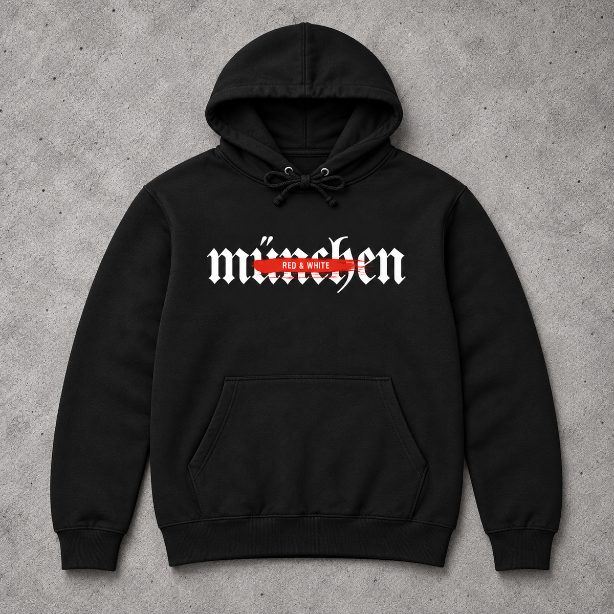 Red & White - Regular Hoodie