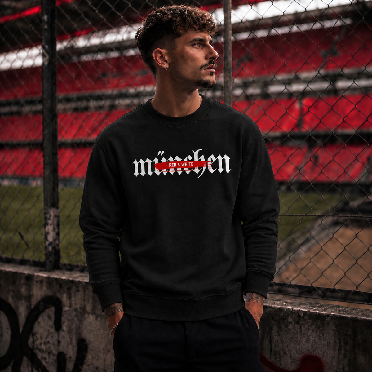 Red & White - Premium Sweatshirt