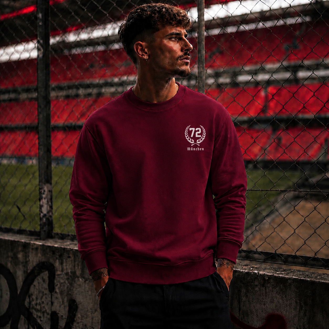 Südkurve München Kranz Logo - Premium Sweatshirt